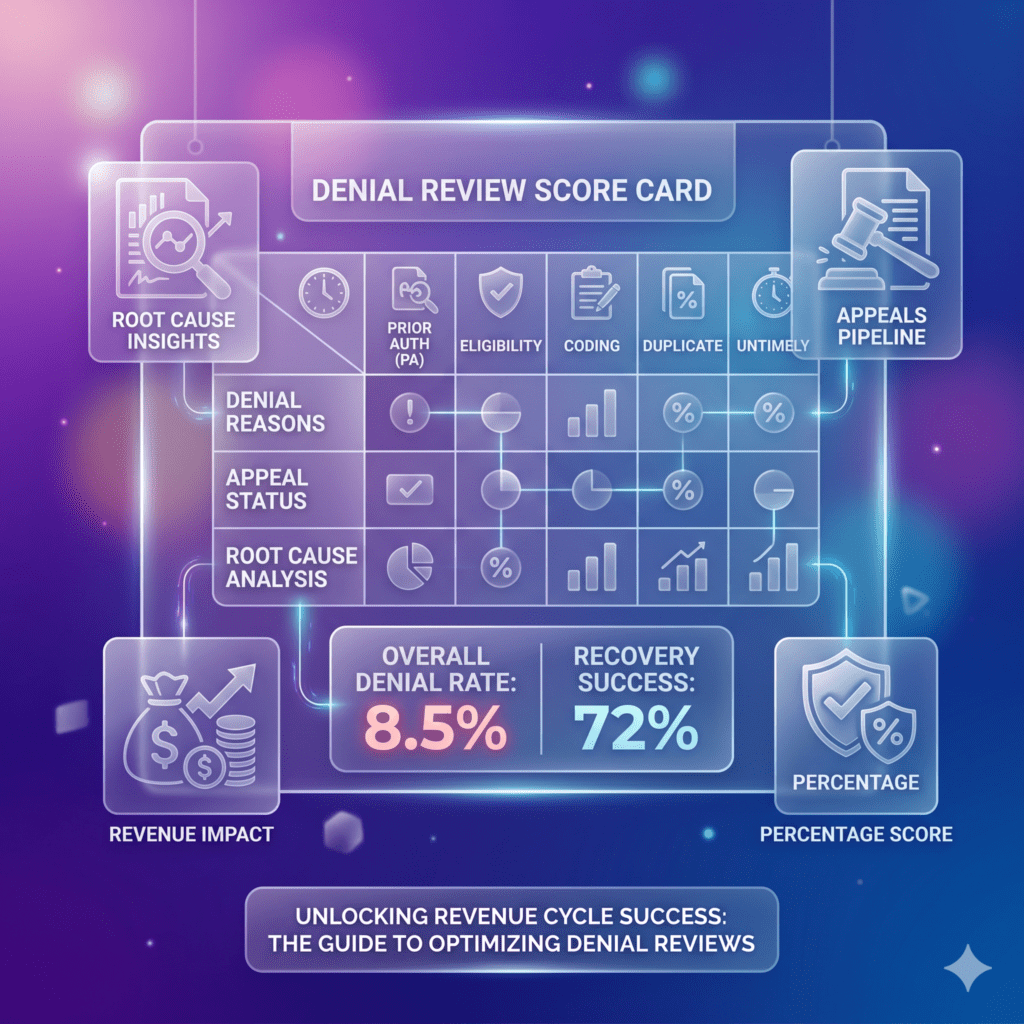 healthcare tools - Denial Review Score Card