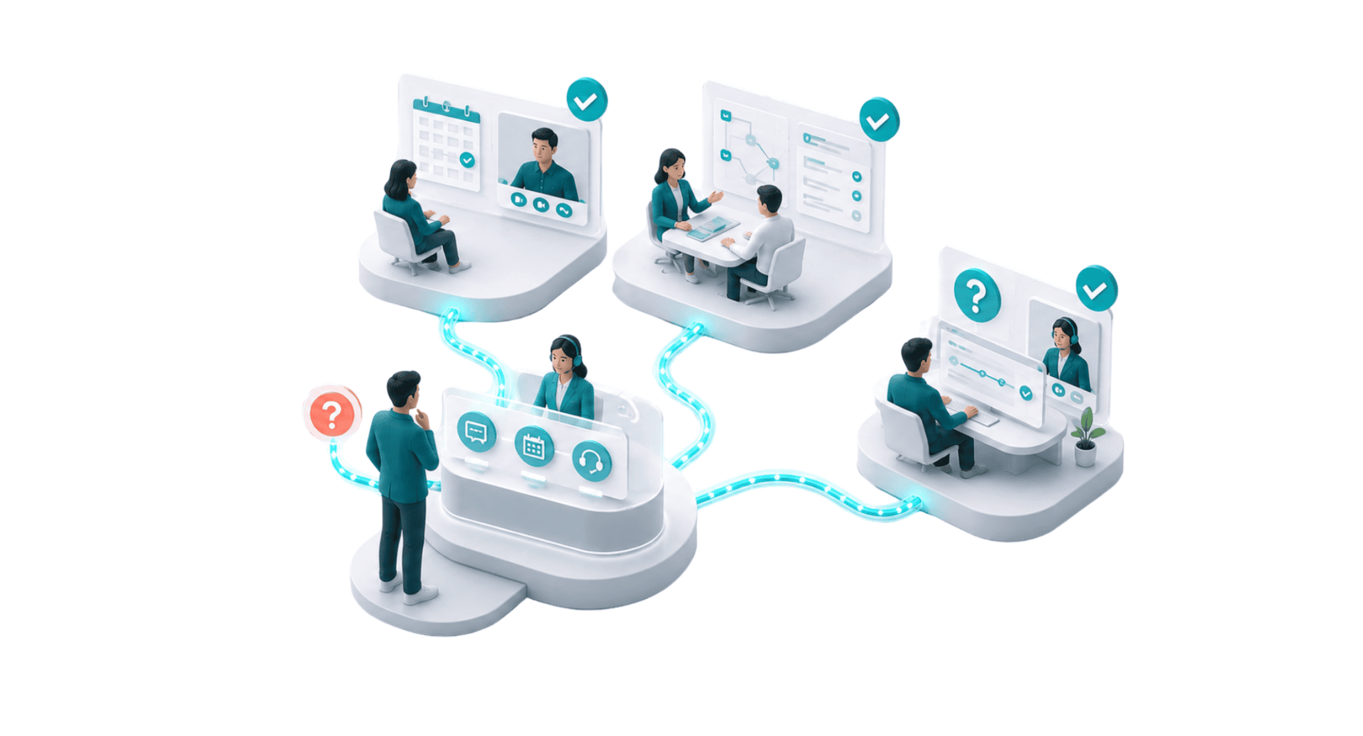Contact us - Healthcare professional connecting with HARRIS CareTracker for product information, sales assistance, or customer support