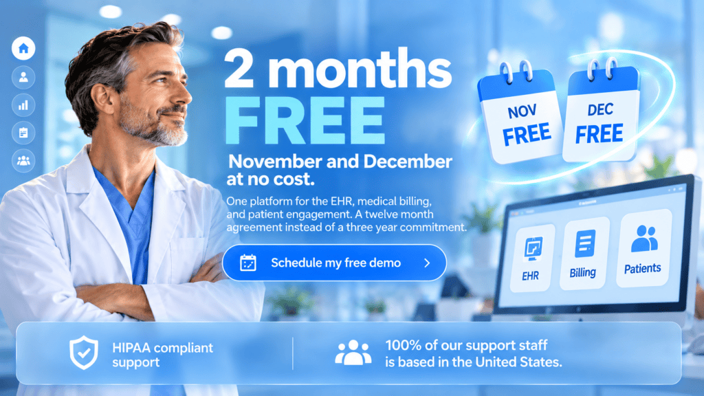 wo months free medical billing and EHR software